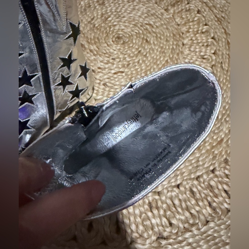 New Jeffrey Campbell On
Mars Bootie silver star western cowgirl Bowie spring - Picture 7 of 8